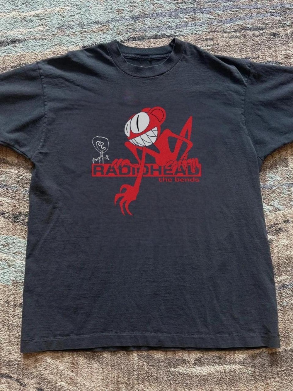 Gildan Black Short Sleeve Tee with Red Graphic